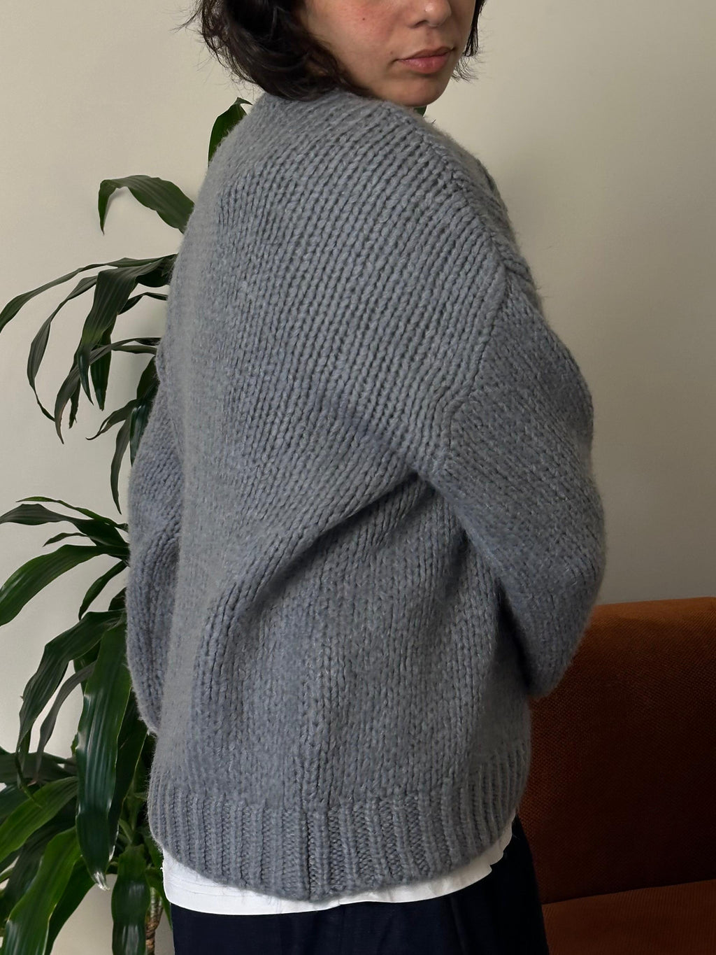 Grey Knit Top